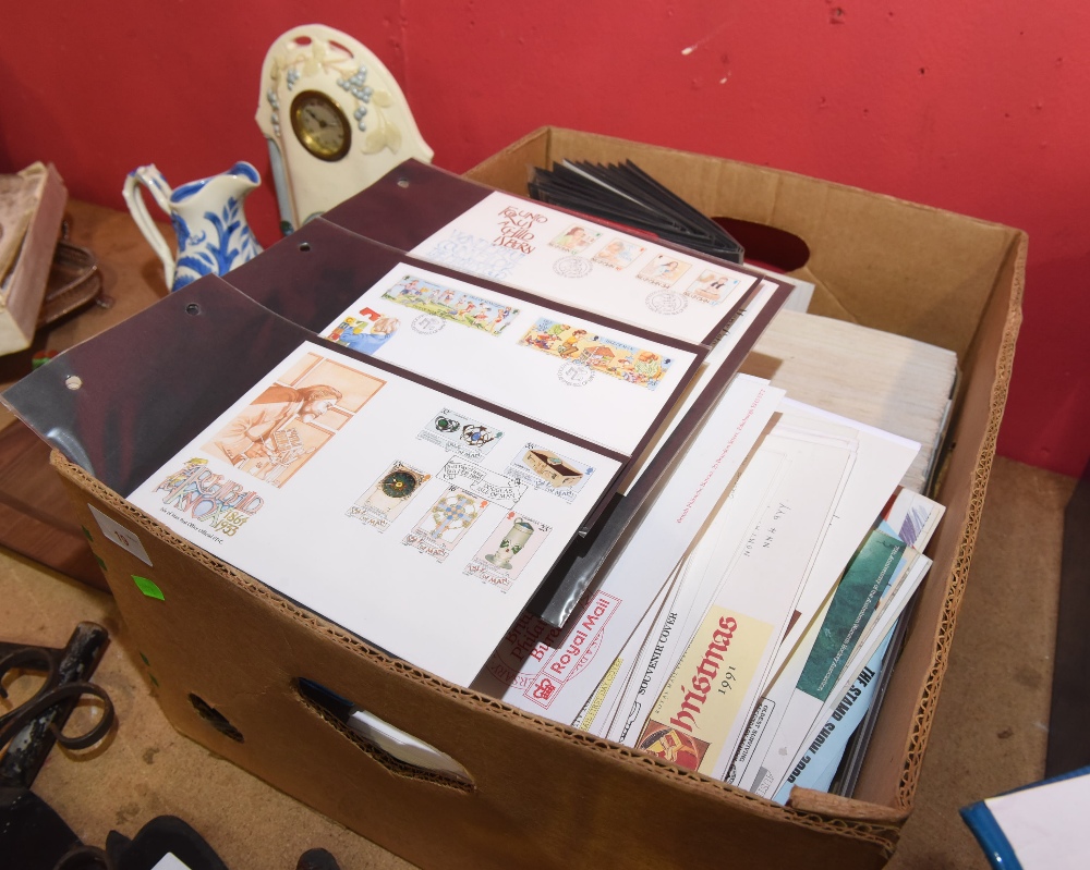 A box of first day covers