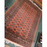 A bokhara style rug