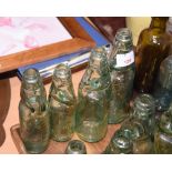 A group of four codd bottles, Joseph Wilkinson, W Richards etc