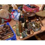 A tray of vintage bottles inc. Bovril