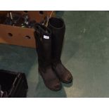 A pair of riding boots