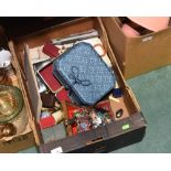 A box inc. costume jewellery etc