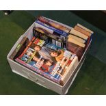 A box of Start Trek books and periodicals