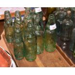 A group of four vintage codd bottles inc. Robert Housby, Bell Goldsborough & Co mineral water etc