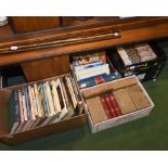 Four boxes of books inc. bound craft periodicals, cookery periodicals, gardening reference and a