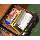 A box of reference books inc. boxing, medicine