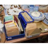 Three boxes containing a large quantity of railway related photographic negatives