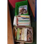 Three boxes of books including teacher's resource books, children's books etc