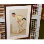 Vanity Fair spy print, The Wicket Keeper