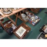 Five boxes inc. Royal commemoratives, 19th century and later ceramics, German pottery stein etc