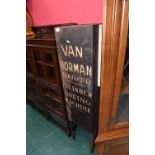 A vintage Van Norman "Per-Fect-O" cylinder boring machine cabinet