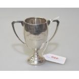 A Mappin & Webb silver twin-handled trophy, Sheffield 1935, 2.1 troy ounces