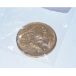 A George V 1/2 sovereign, 1913, 4 grams