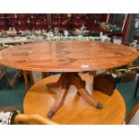 A yew wood coffee table in period style