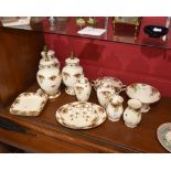 A large group of Royal Albert Old Country Roses including lamp bases, dinner wares etc