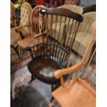 An ercol style rocking chair