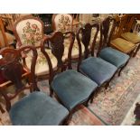 A set of four 19th century chairs