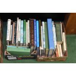 Three boxes of books on geography and the countryside