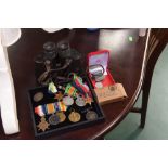 A group of World War II British medals inc. the Defence Medal, the 1939-1945 medal, the Atlantic