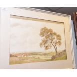 J.A. Hodgkin, (20th Century) Extensive landscape, signed and dated 1946, watercolour, framed and