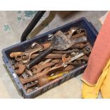 A box of vintage tools