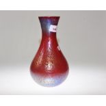 A Royal Brierley glass vase, boxed