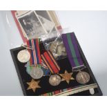 A group of World War II medals awarded to James Matthew Trotter, Royal Signals comprising George