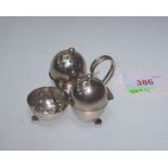 A silver cruet, Birmingham 1894. 2.3 troy ounces