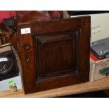 A George III oak panelled cupboard door