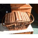 A Fortnum and Mason wicker picnic hamper