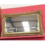 A 19th century style gilt framed mirror with bevelled plate