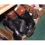 Four pairs of good quality leather riding boots