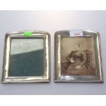 A pair of George V silver photograph frames, Birmingham 1911