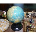 A table globe lamp