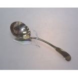 A George III silver sauce ladle, London 1779, fiddle pattern. 1.78 troy ounces