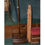 A vintage wood and metal carpet cleaner tog. with an easel (2)