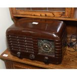 A 1950's bakelite cased Strad radio