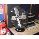 A retro oscillating fan