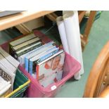 A box of life style books inc. Ralph Lauren, Seaside Interiors, Seaside Houses, tog. with four books