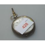 A Continental silver pocket watch