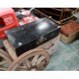 Two vintage wooden chests