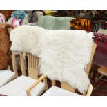 Two sheepskin rugs