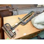 Three stirrup pumps