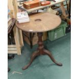 A George III circular tripod table