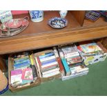 Four boxes inc. gardening and historical reference, children books etc