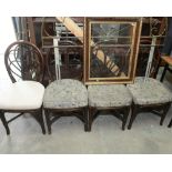 A set of four bentwood chairs