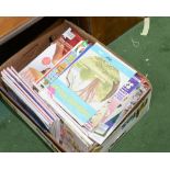 A box of craft periodicals
