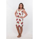 A Tommy Hilfiger rose print sleeveless dress