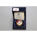 A Crummles & Co enamel trinket dish decorated with dalmations (boxed)