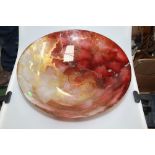 A large studio glass centre bowl